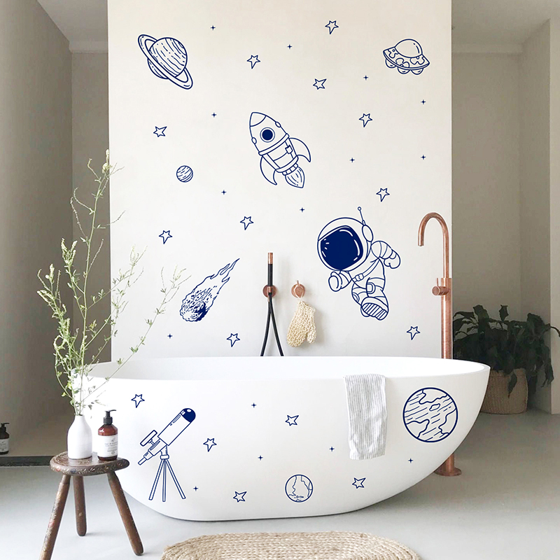 Wandaufkleber mit Cartoon-Univ – Baby Nursery Wallpaper Bewertung und Preis