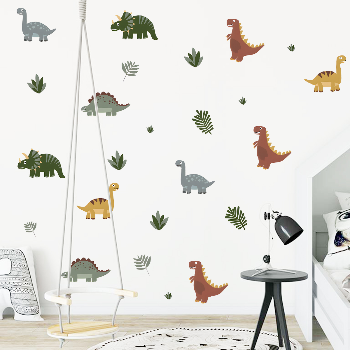 Cartoon niedliche Dinosaurier  – Baby Nursery Wallpaper Bewertung und Preis