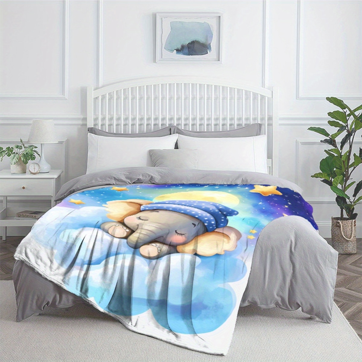 Schlafender Baby-Elefant, Wolk – Baby Nursery Animal Theme Bewertung und Preis