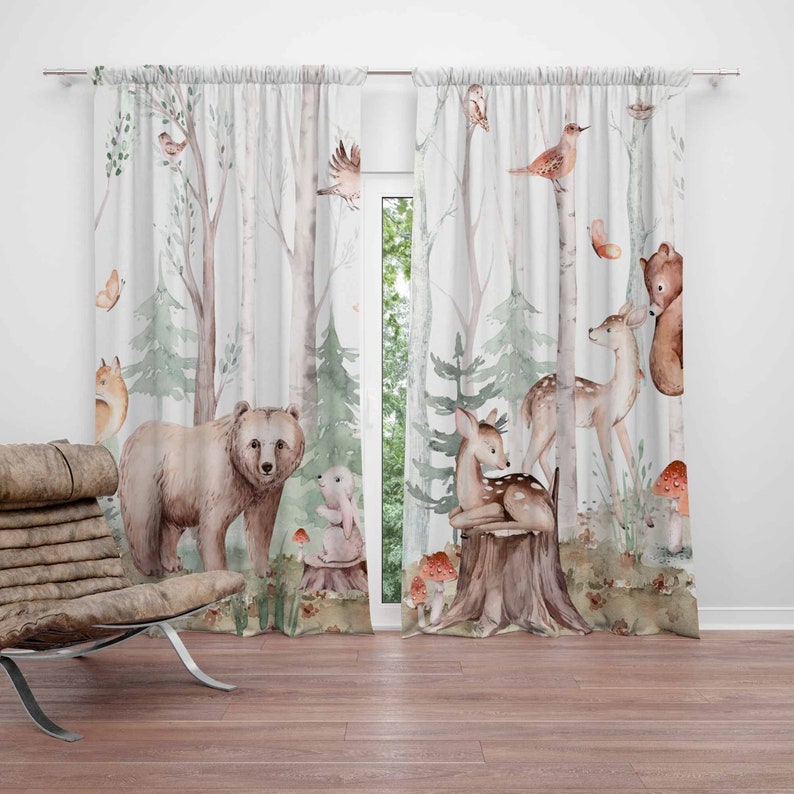 Waldtiere Vorhänge Kinder Kind – Baby Nursery Youtube Bewertung und Preis