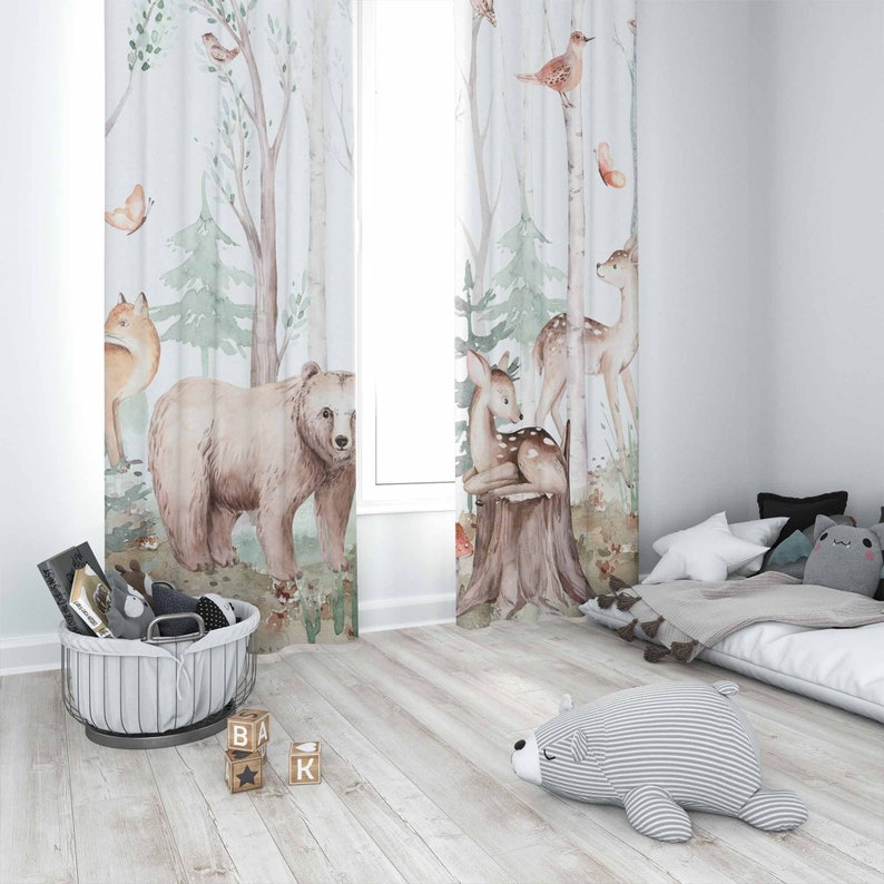 Waldtiere Vorhänge Kinder Kind – Baby Nursery Youtube Bewertung und Preis