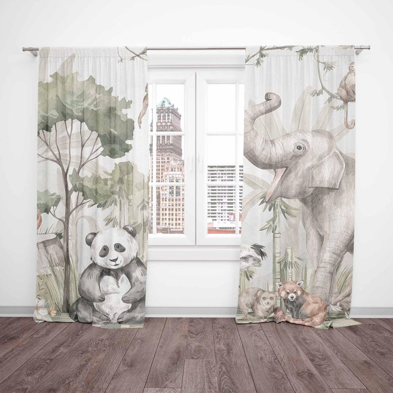 Safari Tiere Vorhänge Kinder S – Baby Nursery Youtube Bewertung und Preis