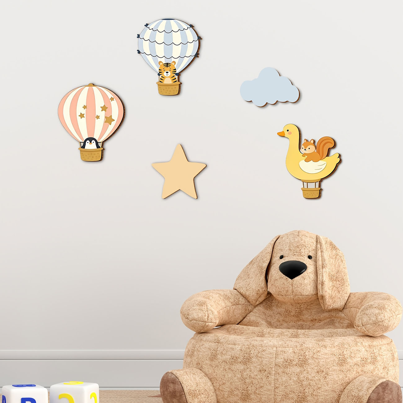 5 Stück Tierische Heißluftball – Baby Nursery Wallpaper Bewertung und Preis