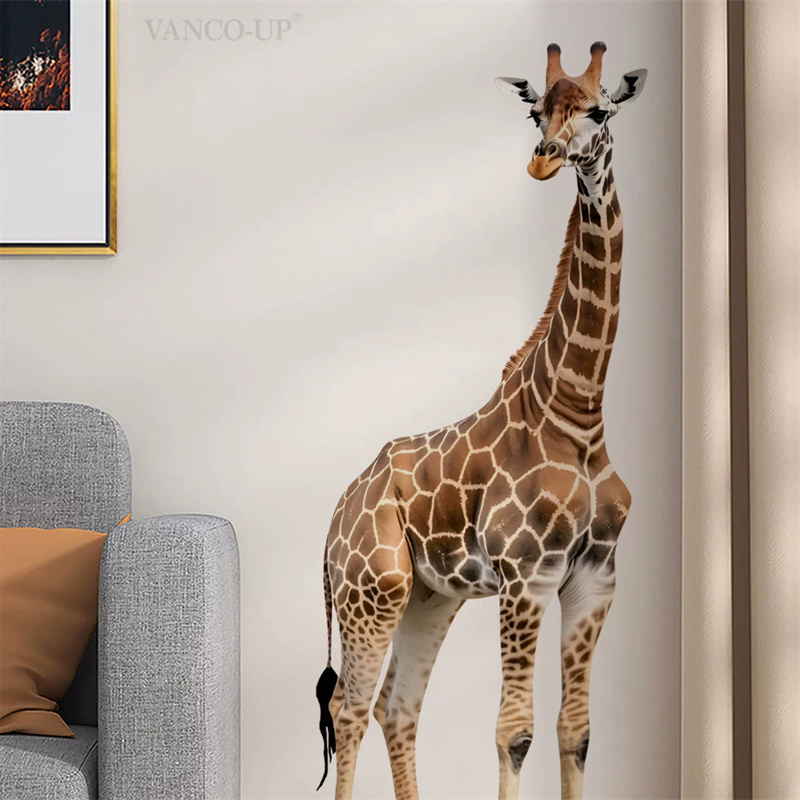 Große Safari-Tiere Giraffen-Au – Baby Nursery Wallpaper Bewertung und Preis