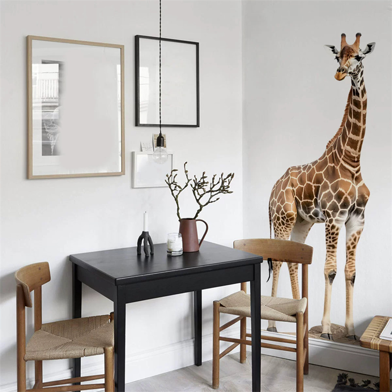 Große Safari-Tiere Giraffen-Au – Baby Nursery Wallpaper Bewertung und Preis