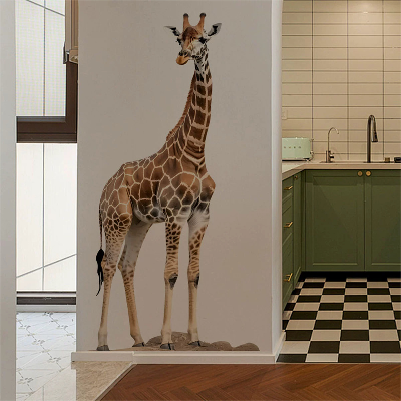Große Safari-Tiere Giraffen-Au – Baby Nursery Wallpaper Bewertung und Preis