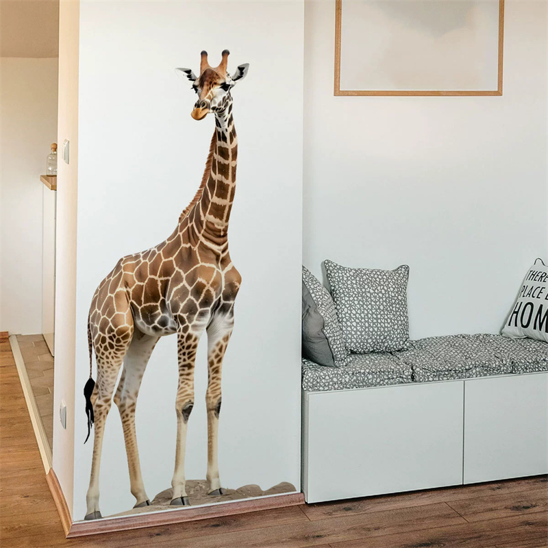 Große Safari-Tiere Giraffen-Au – Baby Nursery Wallpaper Bewertung und Preis